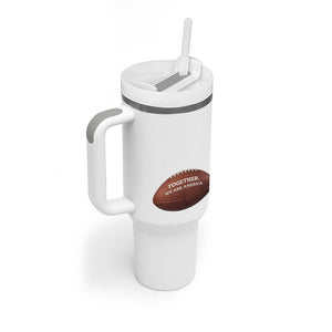 The Only Thing More Powerful Than Hate Is Love Tumbler With Handle Together We Are America Football Bunny Inspirational Quote TS02 Print Your Wear