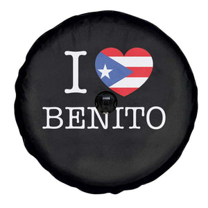 I Love Benito Puerto Rico Flag Heart Spare Tire Cover Boricua Music Fan Game Day Everyday TS02 Print Your Wear