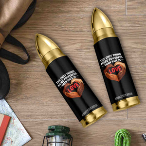 The Only Thing More Powerful Than Hate Is Love Bullet Tumbler Heart in Hands Unity Bunny Inspirational Quote TS02 Print Your Wear