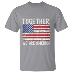 Together We Are America Vintage Football T Shirt Classic Patriotic Sports Bunny Inspirational Quote TS02 Sport Gray Print Your Wear