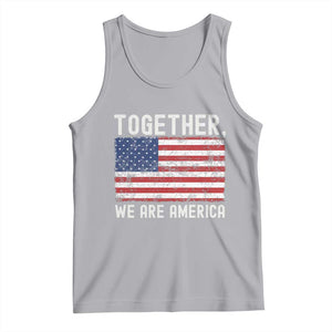 Together We Are America Vintage Football Tank Top Classic Patriotic Sports Bunny Inspirational Quote TS02 Athletic Heather Print Your Wear