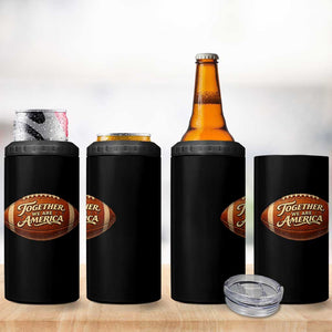 Together We Are America 4 in 1 Can Cooler Tumbler Bold Statement Unity Bunny Inspirational Quote TS02 Print Your Wear