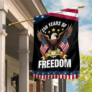 America 250th Anniversary 1776 2026 Patriotic Bald Eagle Garden Flag 250 Years of Freedom 4th of July Independence Celebration TS02 Print Your Wear