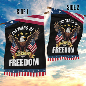 America 250th Anniversary 1776 2026 Patriotic Bald Eagle Garden Flag 250 Years of Freedom 4th of July Independence Celebration TS02 Print Your Wear