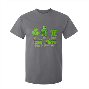 Funny Teacher St Patricks Day T Shirt For Kid Irish Math 3.14 Pi Shamrock Teacher Happy Day TS02 Charcoal Print Your Wear