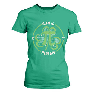 Funny Teacher St Patricks Day T Shirt For Women Pi Day 3.14 Irish Funny Pirish Math Number Pi TS02 Irish Green Print Your Wear