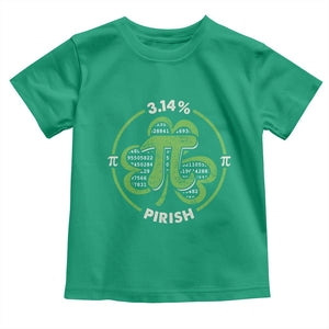 Funny Teacher St Patricks Day Toddler T Shirt Pi Day 3.14 Irish Funny Pirish Math Number Pi TS02 Irish Green Print Your Wear