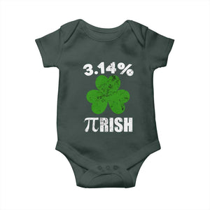 Funny Number Pi St Patricks Day Baby Onesie 3.14% Pi-rish Irish Funny Math Pi Day Shamrock TS02 Print Your Wear