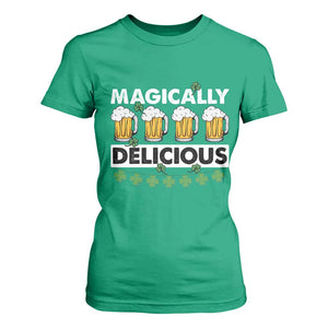 Funny St Patricks Day Drinking T Shirt For Women Magically Delicious Beers Lovers TS02 Irish Green Print Your Wear