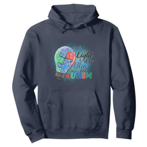 Autism Awareness Hoodie Light Up Blue Include Love Support TS02 Navy Printyourwear