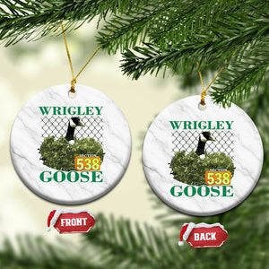 Funny Wrigley Goose Ceramic Ornament Section 538 Chicago TS02 1pc White Marble Print Your Wear
