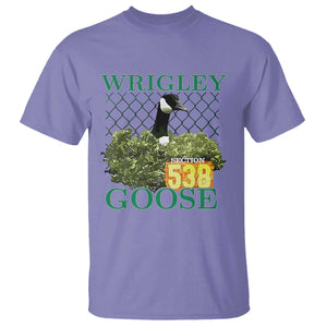 Funny Wrigley Goose T Shirt Section 538 Chicago TS02 Violet Print Your Wear