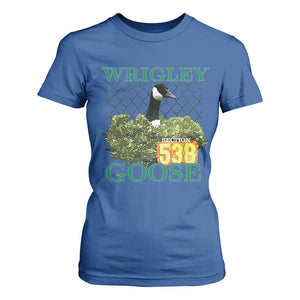 Funny Wrigley Goose T Shirt For Women Section 538 Chicago TS02 Royal Blue Print Your Wear