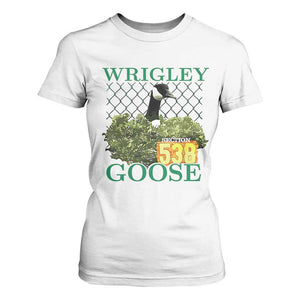Funny Wrigley Goose T Shirt For Women Section 538 Chicago TS02 White Print Your Wear