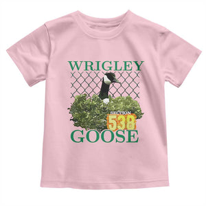 Funny Wrigley Goose Toddler T Shirt Section 538 Chicago TS02 Light Pink Print Your Wear