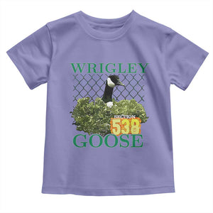 Funny Wrigley Goose Toddler T Shirt Section 538 Chicago TS02 Violet Print Your Wear