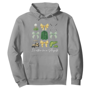 Funny Id Rather Be In Augusta Coquette Golfer Hoodie Georgia Golf Traditions Golfing Fan Aesthetic TS02 Sport Gray Print Your Wear