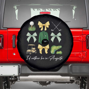 Funny Id Rather Be In Augusta Coquette Golfer Spare Tire Cover Georgia Golf Traditions Golfing Fan Aesthetic TS02 Black Print Your Wear