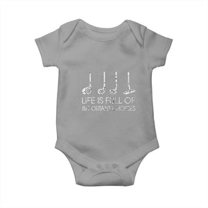 Life Is Full Of Important Choices Golf Club Baby Onesie Driver Iron Wedge Putter Selection Funny Avid Golfers TS02 Sport Gray Print Your Wear