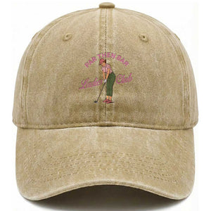Par Then Bar Ladies Club Vintage Washed Cotton Baseball Cap Retro Womens Golfing 19th Hole Humor Preppy Country TS02 Print Your Wear