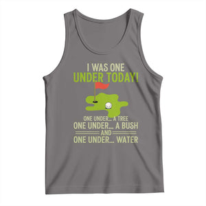 I Was One Under Today Funny Golf Humor Tank Top Sarcastic Golfer Joke Gift for Amateur Golfing Enthusiasts n Dads TS02 Deep Heather Print Your Wear
