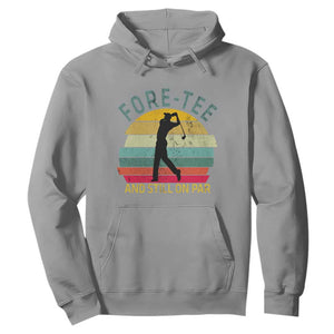 Fore-Tee And Still On Par Funny 40th Birthday Golf Hoodie Milestone Birthday Gift for Golfers Retro Sporty TS02 Sport Gray Print Your Wear