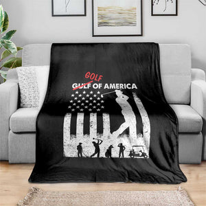 Golf Of America Patriotic USA Flag Throw Blanket Funny Golfing Pun American Sports Gift for Patriotic Golfers n Dads TS02 Print Your Wear