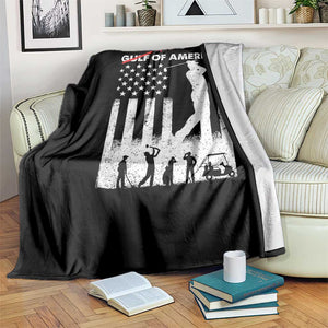 Golf Of America Patriotic USA Flag Throw Blanket Funny Golfing Pun American Sports Gift for Patriotic Golfers n Dads TS02 Print Your Wear