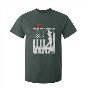 Golf Of America Patriotic USA Flag T Shirt For Kid Funny Golfing Pun American Sports Gift for Patriotic Golfers n Dads TS02 Dark Forest Green Print Your Wear