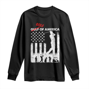Golf Of America Patriotic USA Flag Long Sleeve Shirt Funny Golfing Pun American Sports Gift for Patriotic Golfers n Dads TS02 Black Print Your Wear