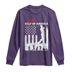 Golf Of America Patriotic USA Flag Long Sleeve Shirt Funny Golfing Pun American Sports Gift for Patriotic Golfers n Dads TS02 Purple Print Your Wear