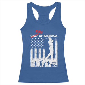 Golf Of America Patriotic USA Flag Racerback Tank Top Funny Golfing Pun American Sports Gift for Patriotic Golfers n Dads TS02 Royal Blue Print Your Wear