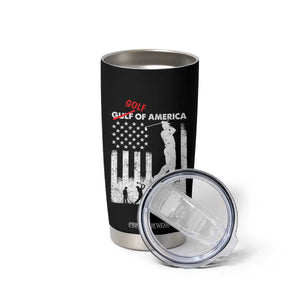 Golf Of America Patriotic USA Flag Tumbler Cup Funny Golfing Pun American Sports Gift for Patriotic Golfers n Dads TS02 Print Your Wear