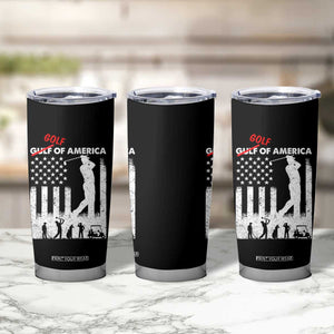 Golf Of America Patriotic USA Flag Tumbler Cup Funny Golfing Pun American Sports Gift for Patriotic Golfers n Dads TS02 Print Your Wear