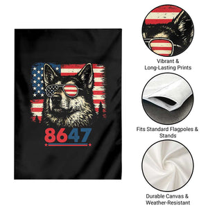 Vintage Patriotic German Shepherd 1776 Graphic Garden Flag American Flag Sunglasses Cool Dog 4th of July Distressed TS02 Print Your Wear