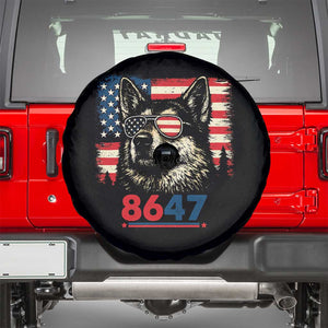 Vintage Patriotic German Shepherd 1776 Graphic Spare Tire Cover American Flag Sunglasses Cool Dog 4th of July Distressed TS02 Black Print Your Wear
