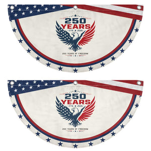250 Years of Freedom Commemorative Eagle Patriotic Fan Flag Majestic American Flag Winged Eagle 1776 to 2026 Semiquincentennial