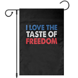 I Love The Taste Of Freedom Matching Couple Garden Flag Funny Patriotic Red White and Blue 4th of July TS02 Black Print Your Wear