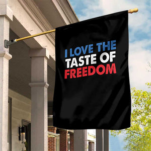 I Love The Taste Of Freedom Matching Couple Garden Flag Funny Patriotic Red White and Blue 4th of July TS02 Print Your Wear