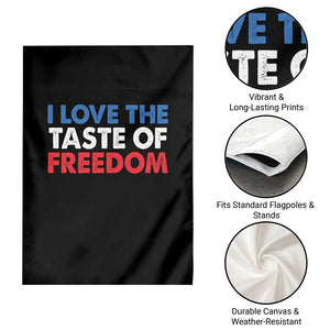 I Love The Taste Of Freedom Matching Couple Garden Flag Funny Patriotic Red White and Blue 4th of July TS02 Print Your Wear