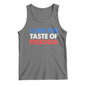 I Love The Taste Of Freedom Matching Couple Tank Top Funny Patriotic Red White and Blue 4th of July