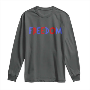 I'm Freedom Americana Matching Couple Long Sleeve Shirt Funny Patriotic Red White and Blue 4th of July
