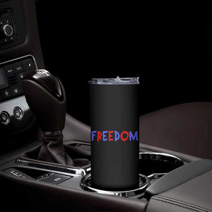 I'm Freedom Americana Matching Couple Skinny Tumbler Funny Patriotic Red White and Blue 4th of July TS02 Print Your Wear