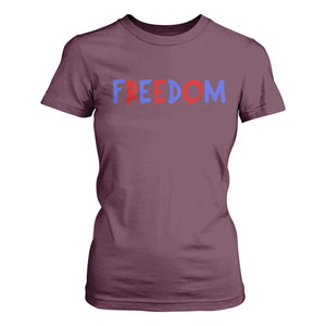 I'm Freedom Americana Matching Couple T Shirt For Women Funny Patriotic Red White and Blue 4th of July