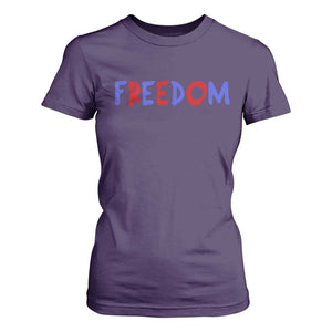 I'm Freedom Americana Matching Couple T Shirt For Women Funny Patriotic Red White and Blue 4th of July