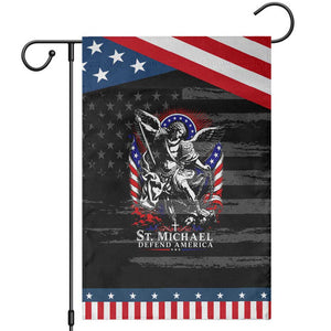St Michael Defend America Archangel Graphic Patriotic Garden Flag Christian Faith