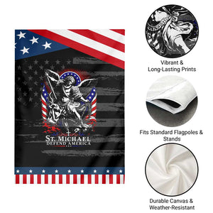 St Michael Defend America Archangel Graphic Patriotic Garden Flag Christian Faith