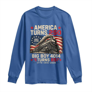 America Turns 250 Steam Locomotive Turns 85 Long Sleeve Shirt Vintage Railroad Steam Engine 85th USA 250th Anniversary