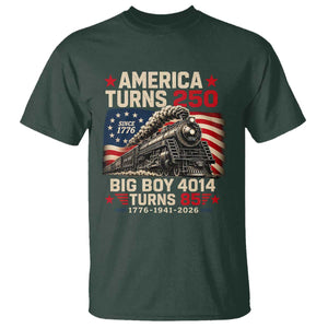 America Turns 250 Steam Locomotive Turns 85 T Shirt Vintage Railroad Steam Engine 85th USA 250th Anniversary