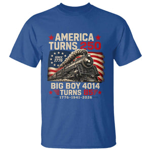America Turns 250 Steam Locomotive Turns 85 T Shirt Vintage Railroad Steam Engine 85th USA 250th Anniversary